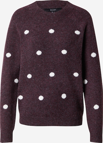 raudona VERO MODA Megztinis 'VMDOFFY INTARSIA': priekis
