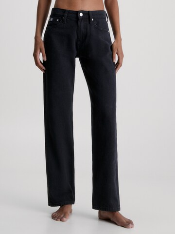 Calvin Klein Jeans Štandardný strih Džínsy - Čierna: predná strana