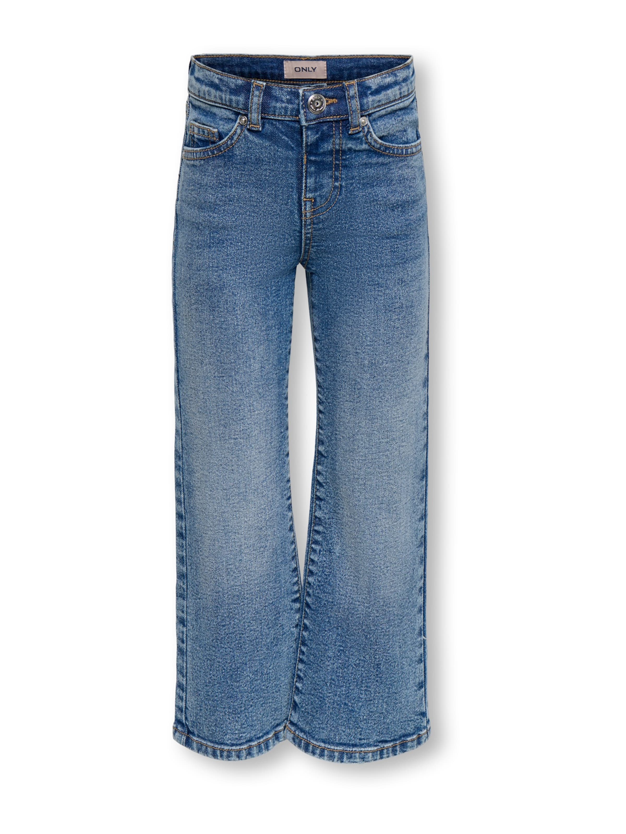 Only Mini Wide Leg Jeans 'KMGJUICY' in Blau: Vorderseite
