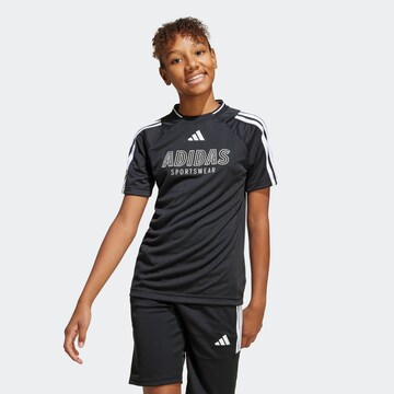 ADIDAS SPORTSWEAR Функциональная футболка 'House of Tiro' в Черный: спереди