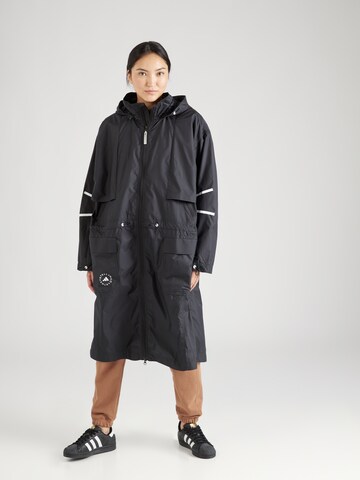 Manteau outdoor ADIDAS BY STELLA MCCARTNEY en noir : devant