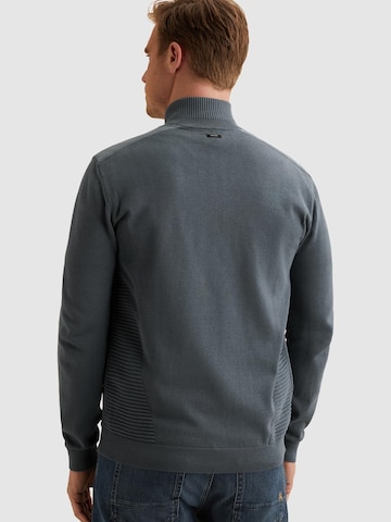Vestes en maille 'Cardigan in cotton/modal with zipper closure' VANGUARD en bleu