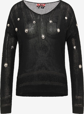 Pull-over myMo ROCKS en noir : devant