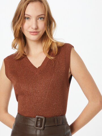 Soft Rebels Sweater 'Juliana' in Brown: front