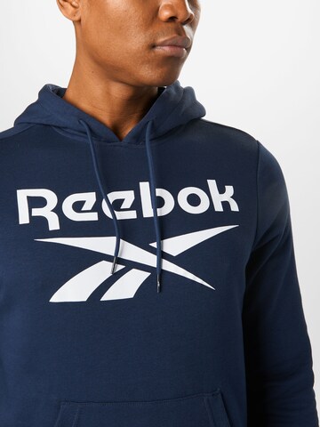 Sweat-shirt Reebok en bleu