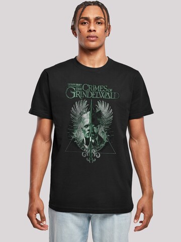 F4NT4STIC T-Shirt 'Fantastic Beasts The Crimes Of Grindelwald Wand Split' in Schwarz: Vorderseite