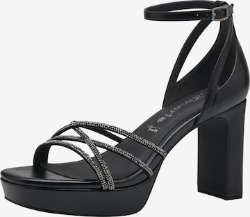 TAMARIS Sandals in Black: front