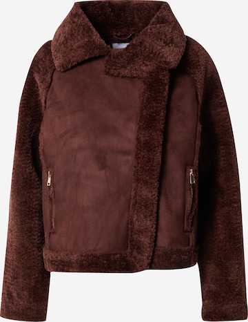 ABOUT YOU Between-Season Jacket 'Lotta' in Brown: front