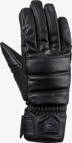 Hestra Athletic Gloves in Black: front