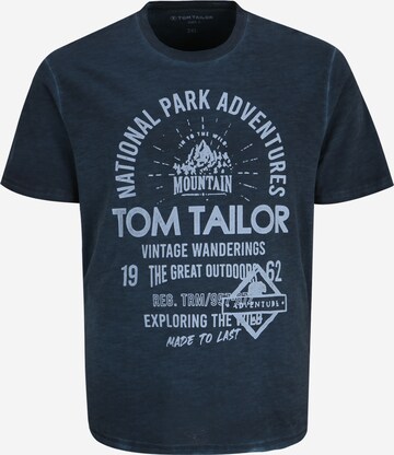 TOM TAILOR Men +Majica - plava boja: prednji dio
