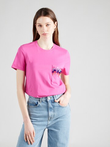 T-shirt 'TRIBE' ONLY en rose : devant