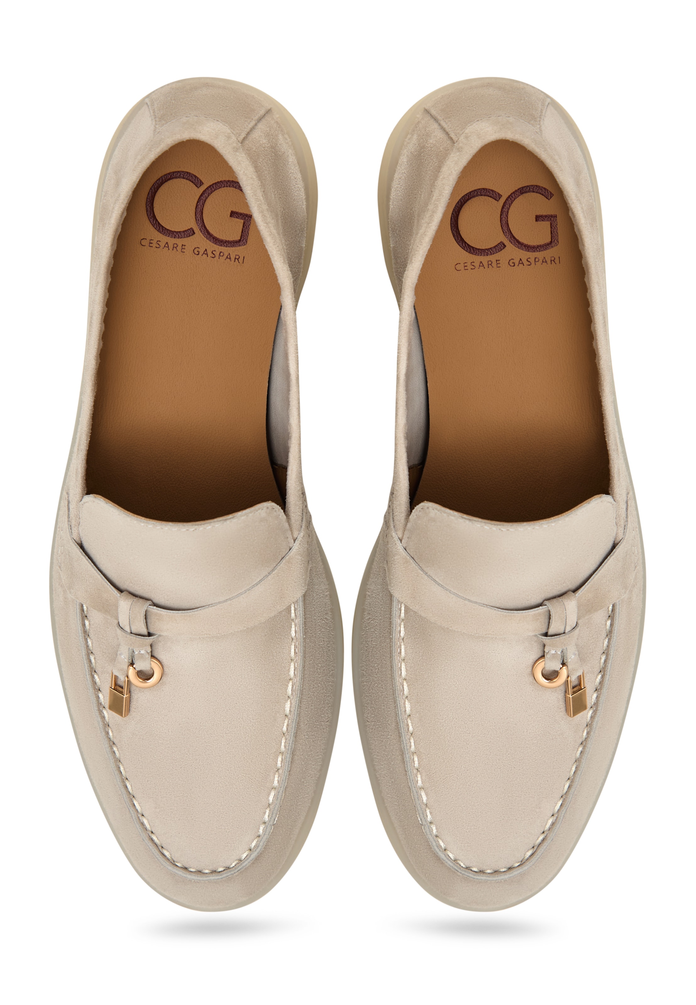 CESARE GASPARI Slip-ons in Grey
