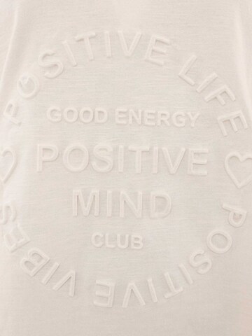 Maglietta 'Positive Mind' di Zwillingsherz in beige