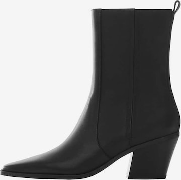 MANGO Ankle Boots in Black: front