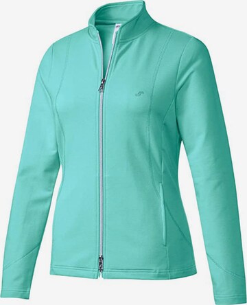 JOY SPORTSWEAR Athletic Zip-Up Hoodie 'Dorit' in Green: front