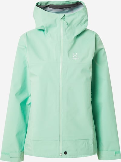 Haglöfs Veste outdoor en vert clair / blanc, Vue avec produit