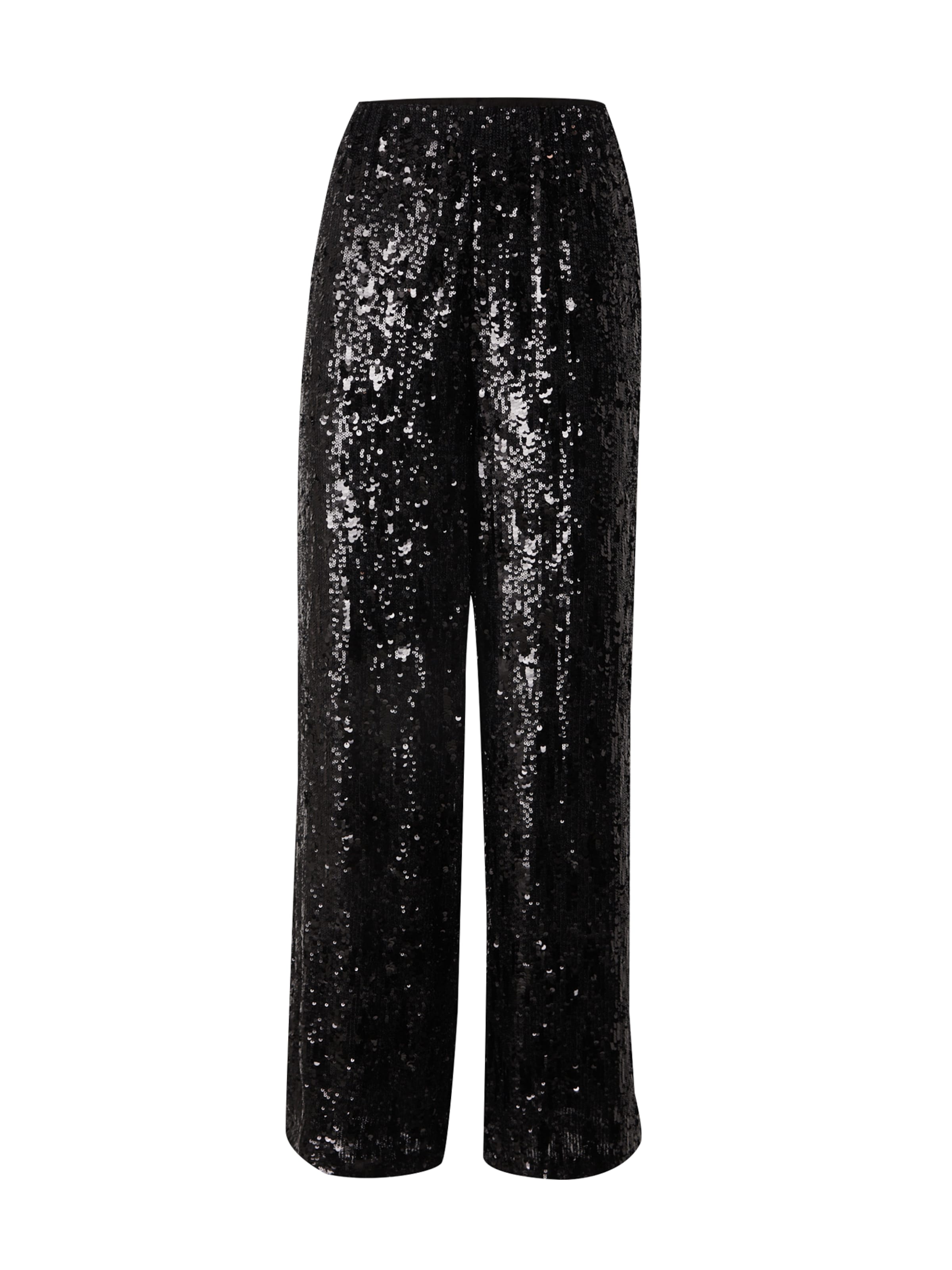 TOPSHOP - Pierna ancha Pantalón en negro: frente