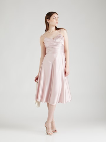 Robe de cocktail Laona en rose