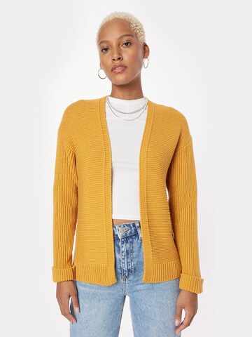 ABOUT YOU Knit Cardigan 'Lea' in Yellow: front
