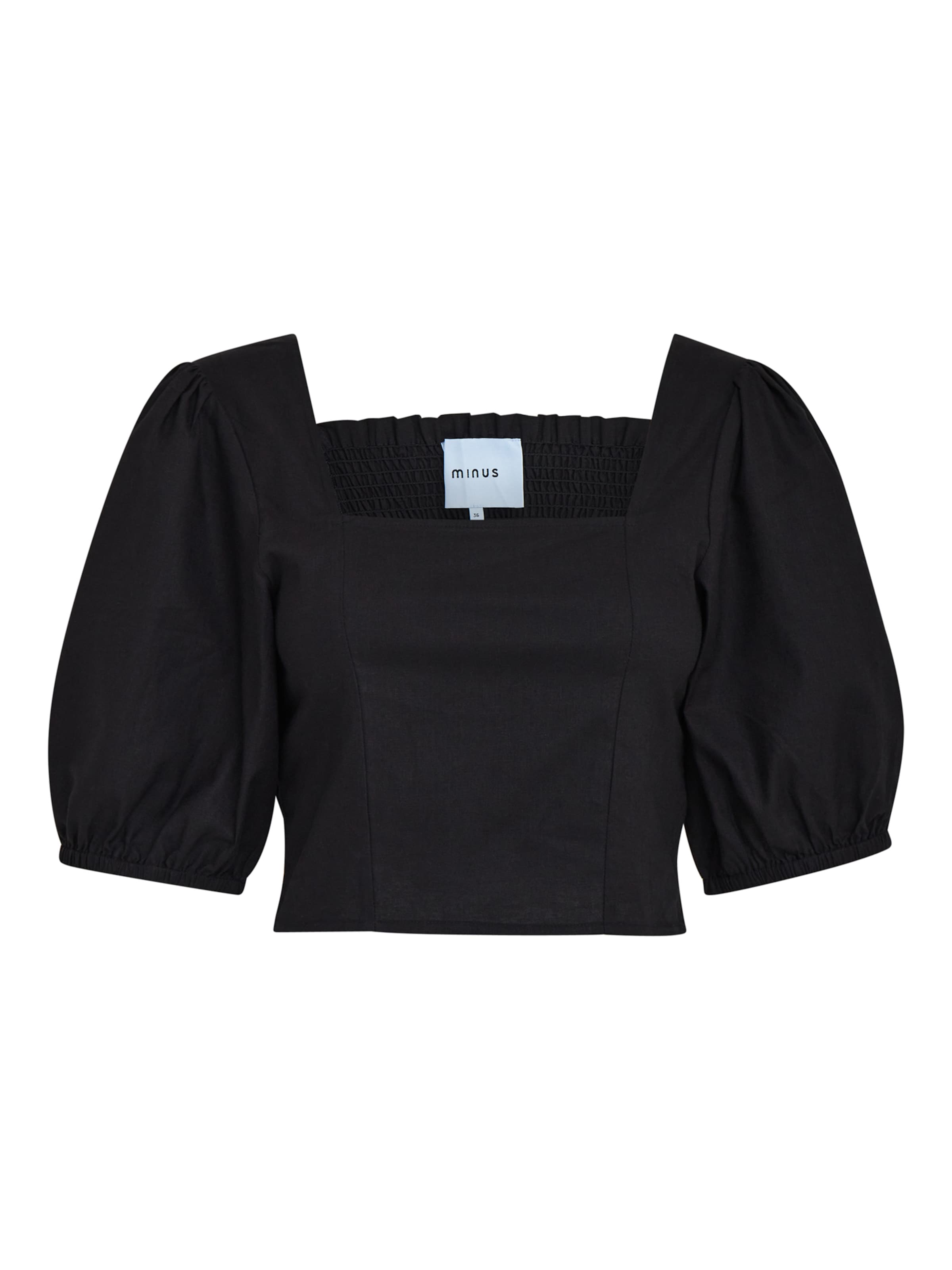 minus Bluse 'Shelba' i sort: forside