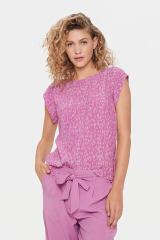 SAINT TROPEZ - Blusa 'Blanca' em rosa: frente