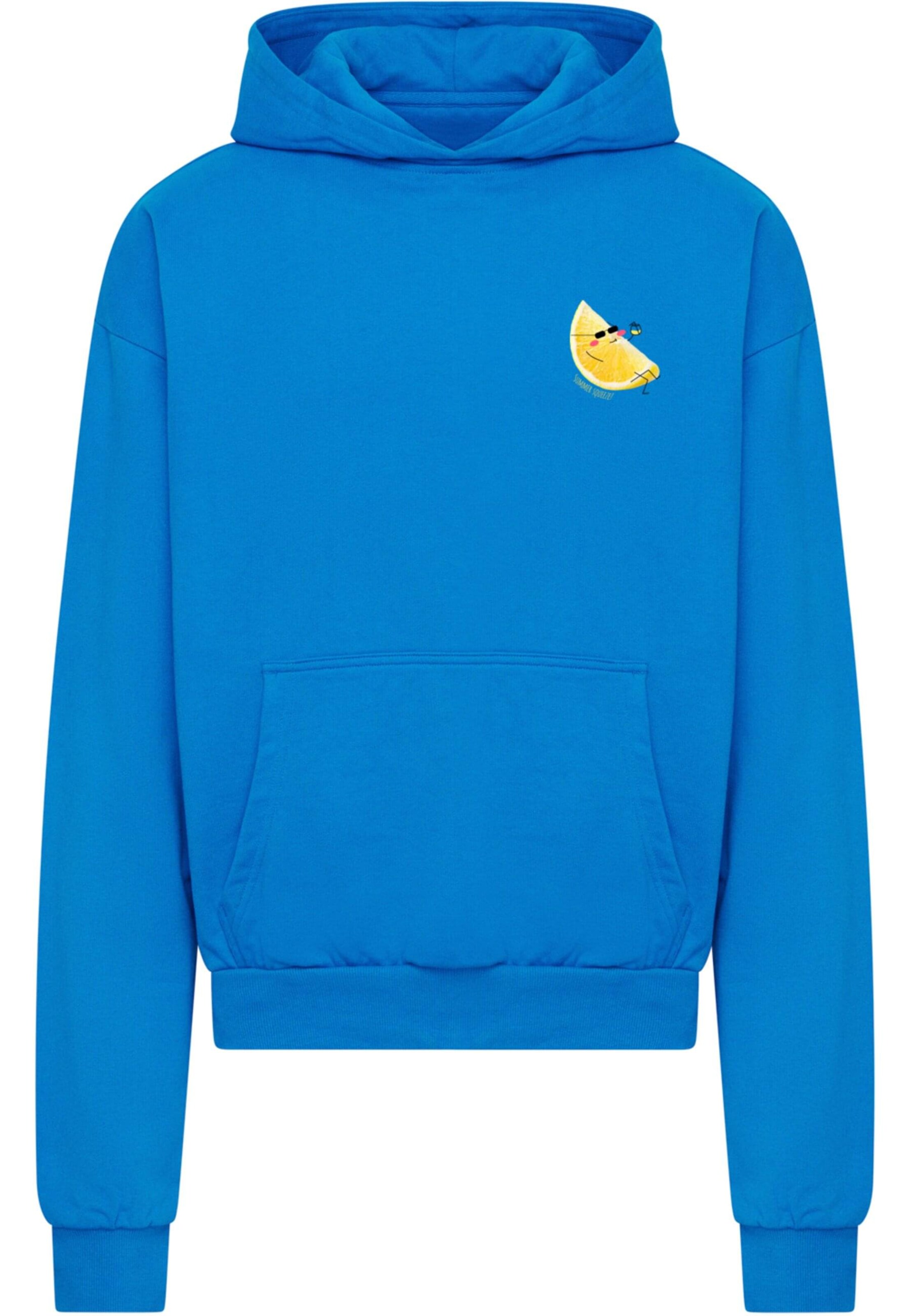 Merchcode Sweatshirt 'Summer Squeeze' in Blau: Vorderseite