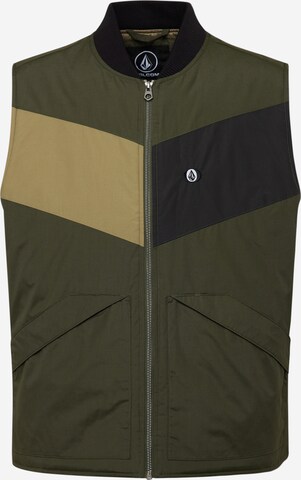 Volcom Bodywarmer 'PRYSMER' in Groen: voorkant