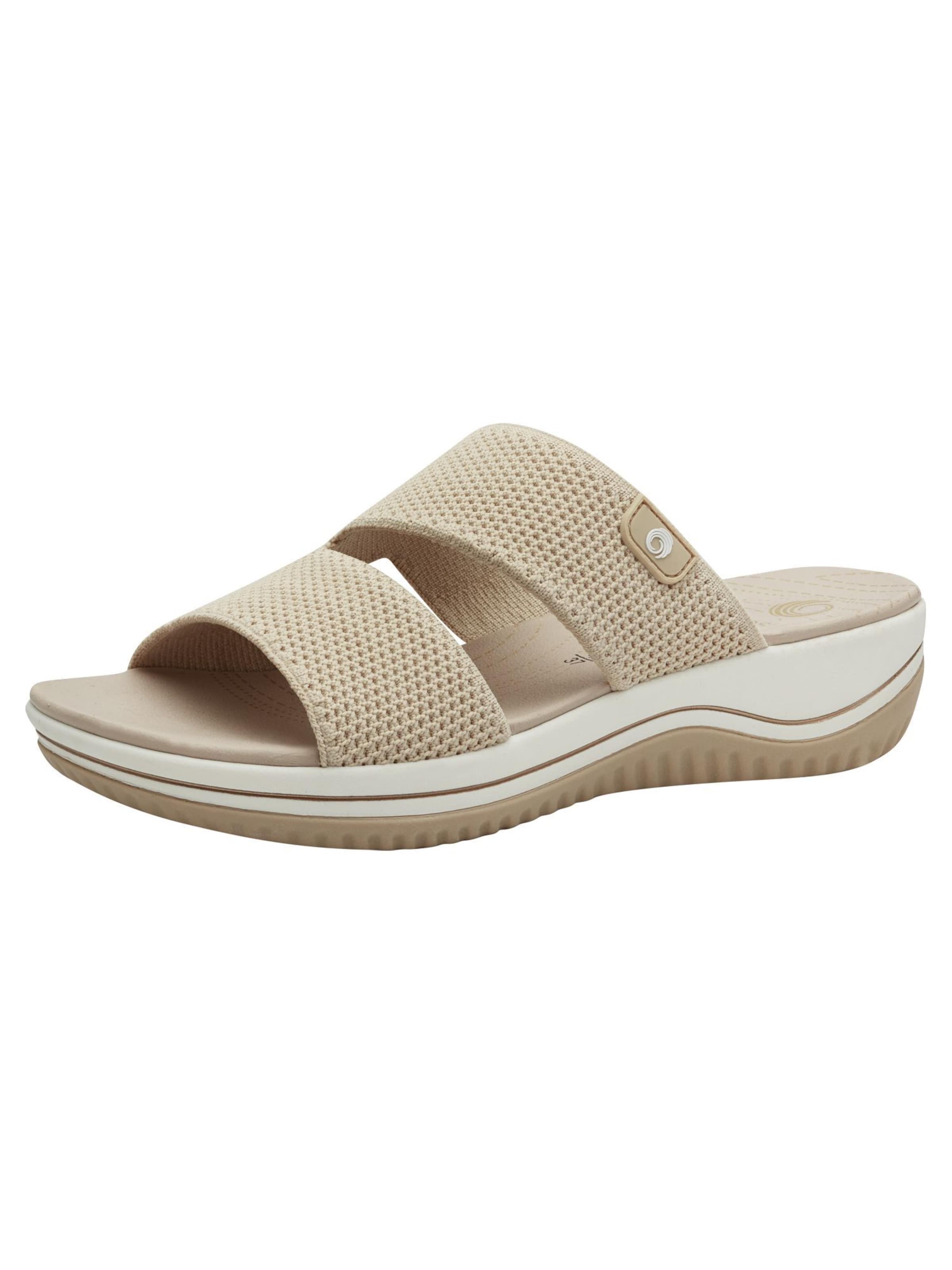 JANA Pantolette in Beige: Vorderseite