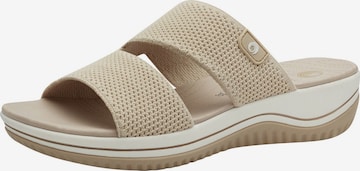 JANA Mules in Beige: front