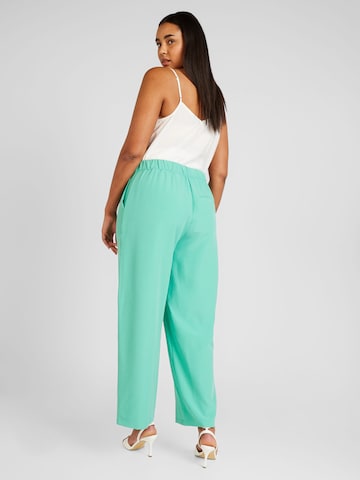 ONLY Carmakoma Wide leg Pants 'CHEETAH' in Green