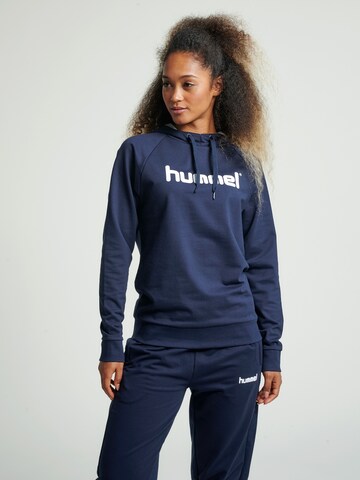 Hummel Sportief sweatshirt in Blauw: voorkant