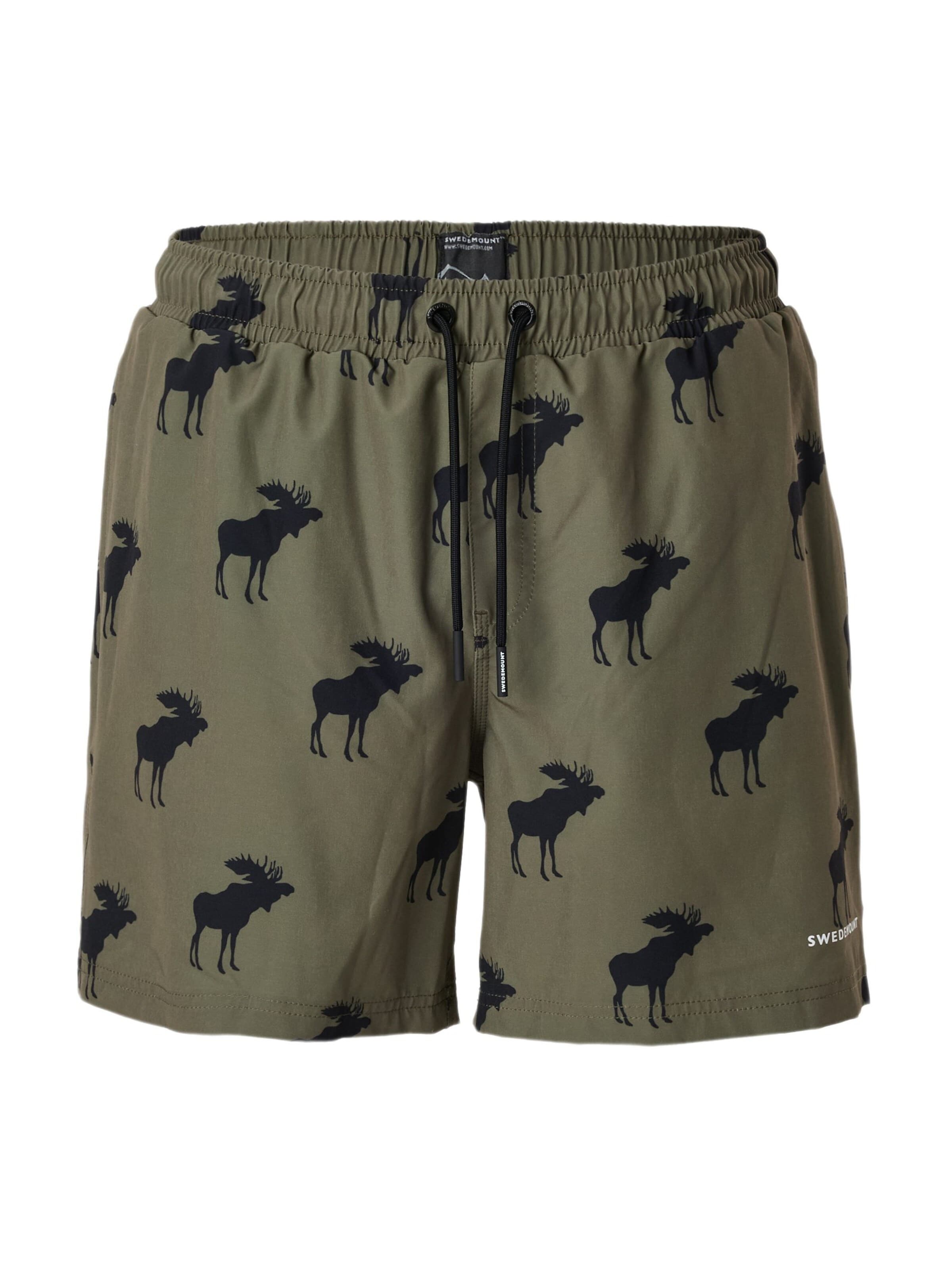 SWEDEMOUNT - Bermudas 'Forest' en verde: frente