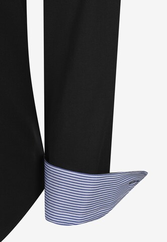 juoda DENIM CULTURE Standartinis modelis Marškiniai 'Elroy'