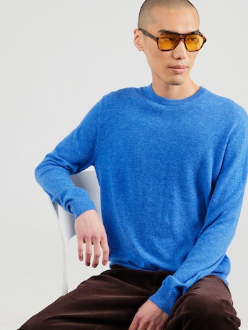 UNITED COLORS OF BENETTON Pulover | modra barva: sprednja stran