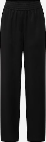 Wide Leg Pantalon 'Franka' EDITED en noir : devant