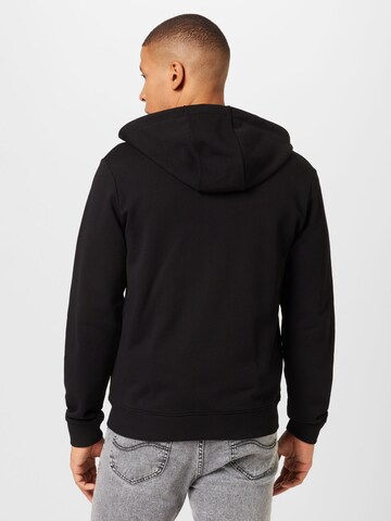 HUGO Red Zip-Up Hoodie 'Daple' in Black