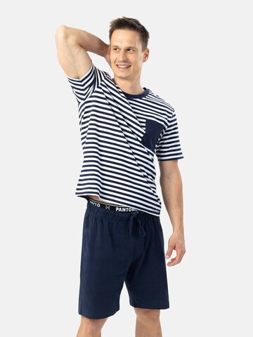 Pigiama corto 'Pantoneclo Men’s Nightwear Set' di PANTONECLO in bianco: frontale