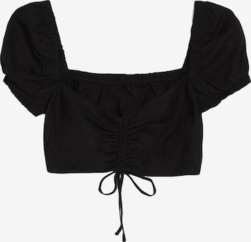 Camicia da donna di Bershka in nero: frontale