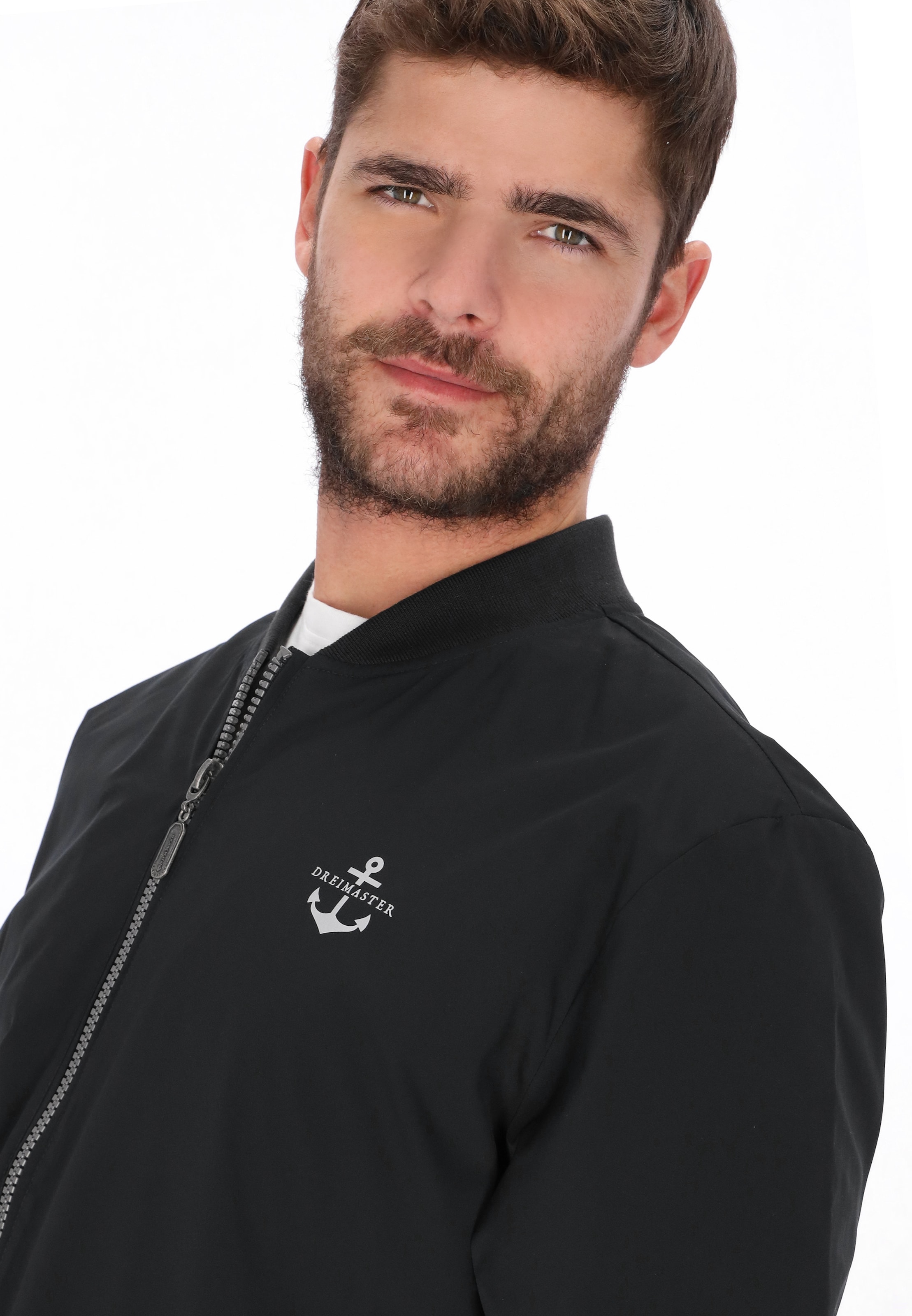 DreiMaster Maritim - Casaco meia-estação em preto