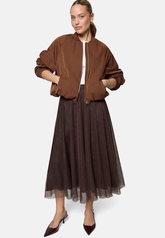 zero Tüllrock mit Falten in Braun: Vorderseite