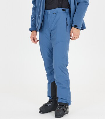 Whistler Regular Outdoor Pants 'Drizzle' in Blue: front