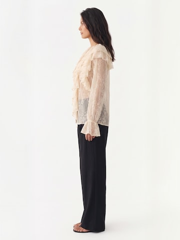 Top ' Opal Laura ' di Opal Studio in bianco: lato