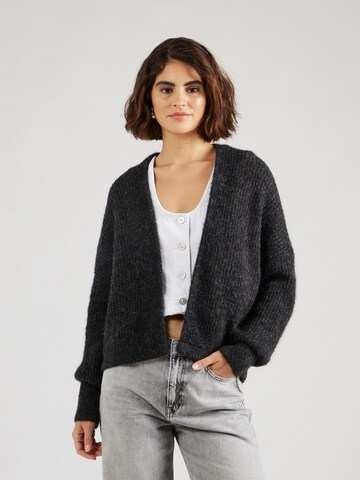 AMERICAN VINTAGE Knit Cardigan 'EAST' in Grey: front