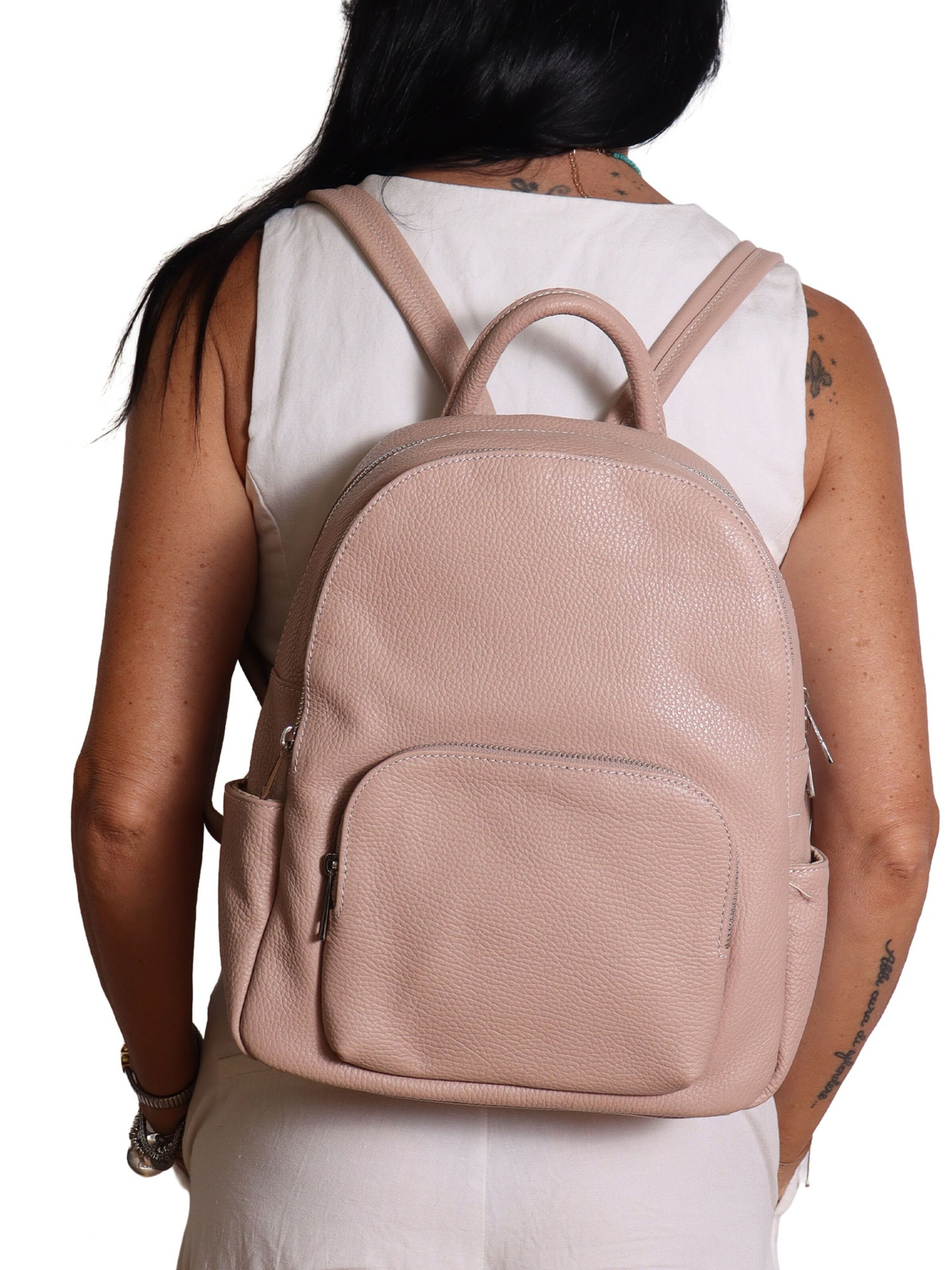 Sac à dos Gave Lux en rose : devant