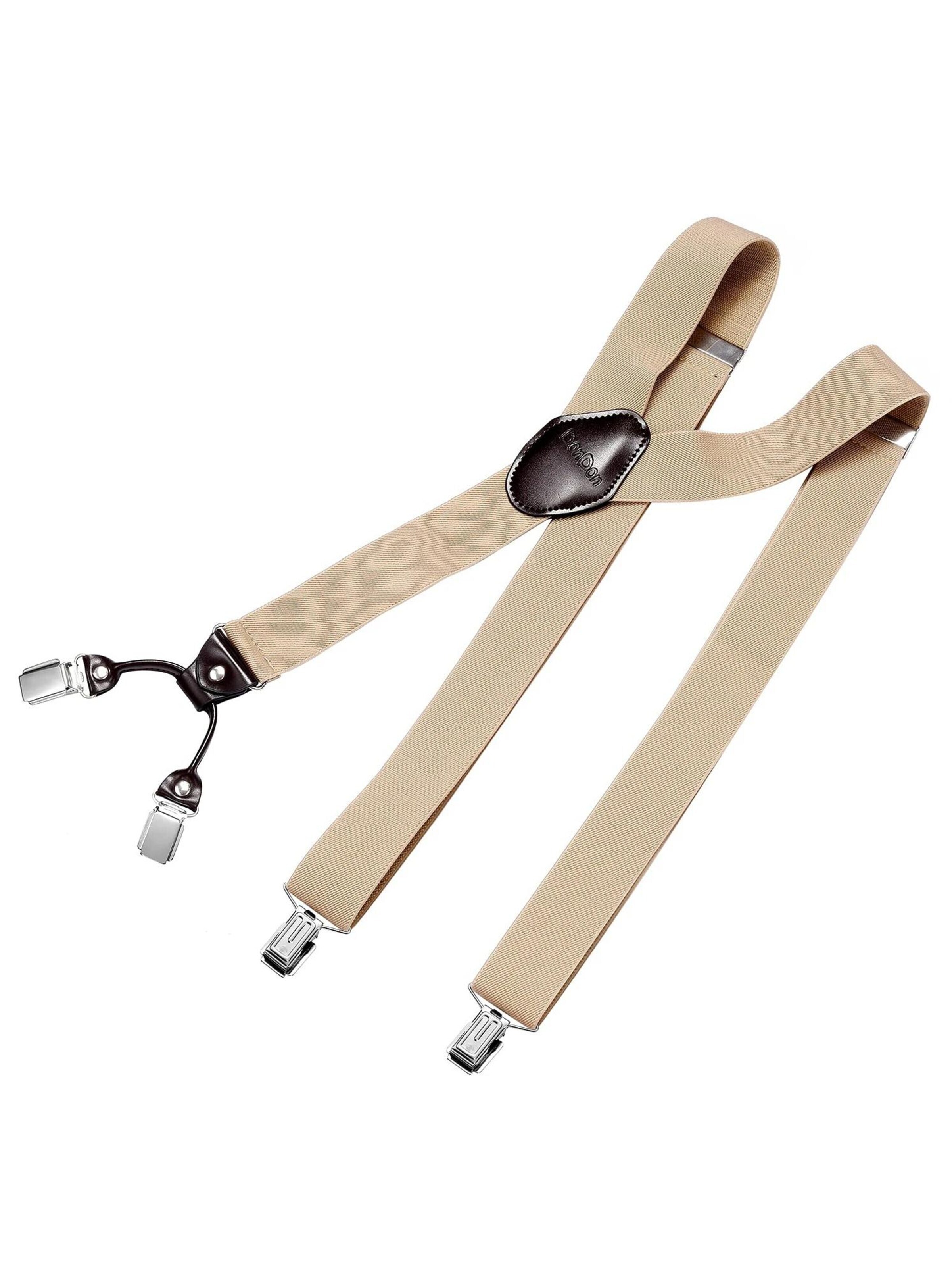 DonDon Suspenders in Beige