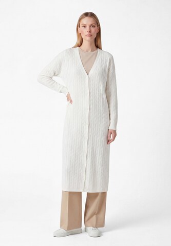 usha WHITE LABEL - Abrigo de punto en blanco