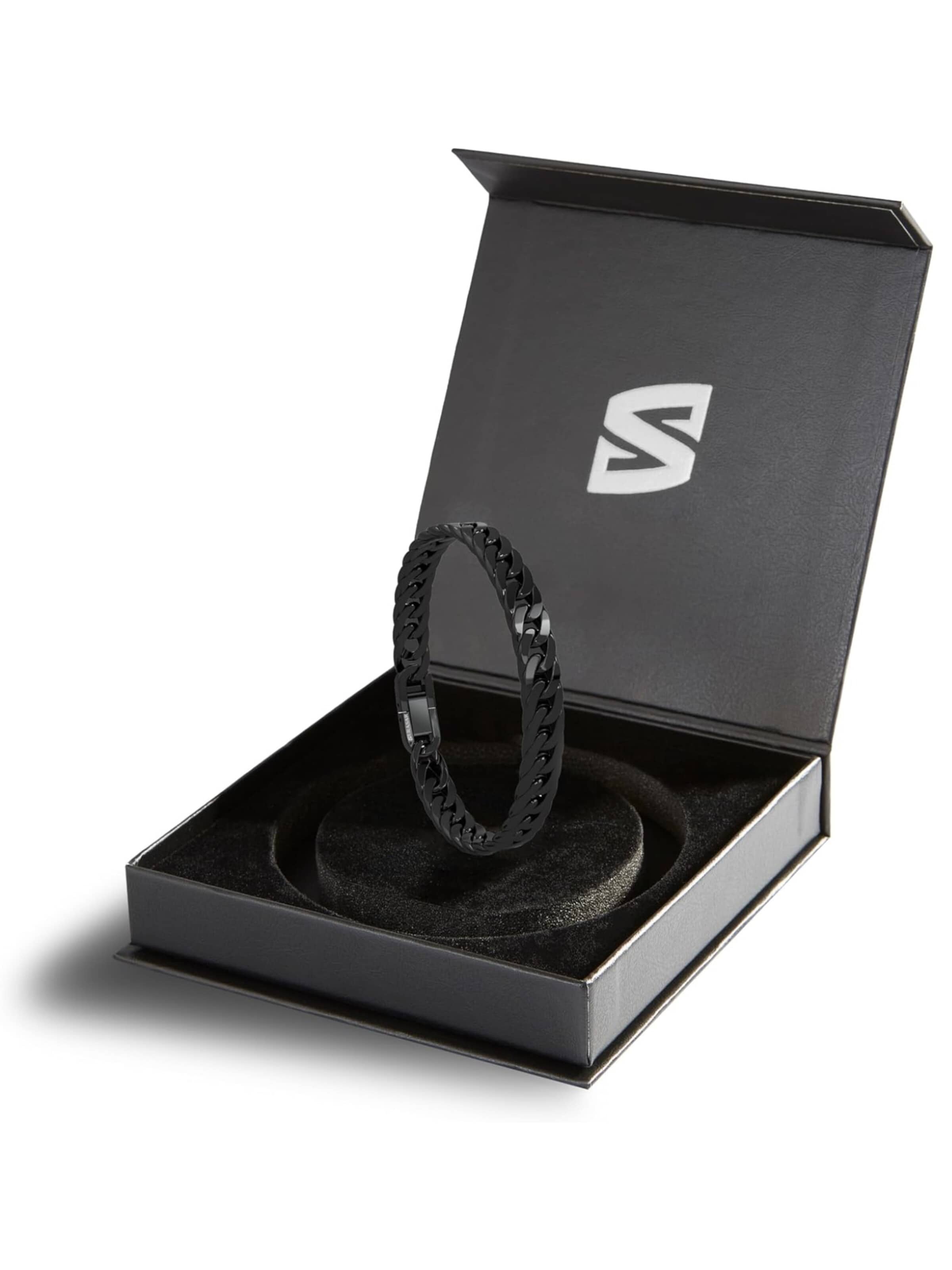 SERASAR Bracelet 'Cuban' in Black