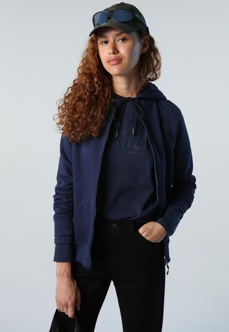 North Sails Sportief sweatvest 'Zip-Up' in Blauw