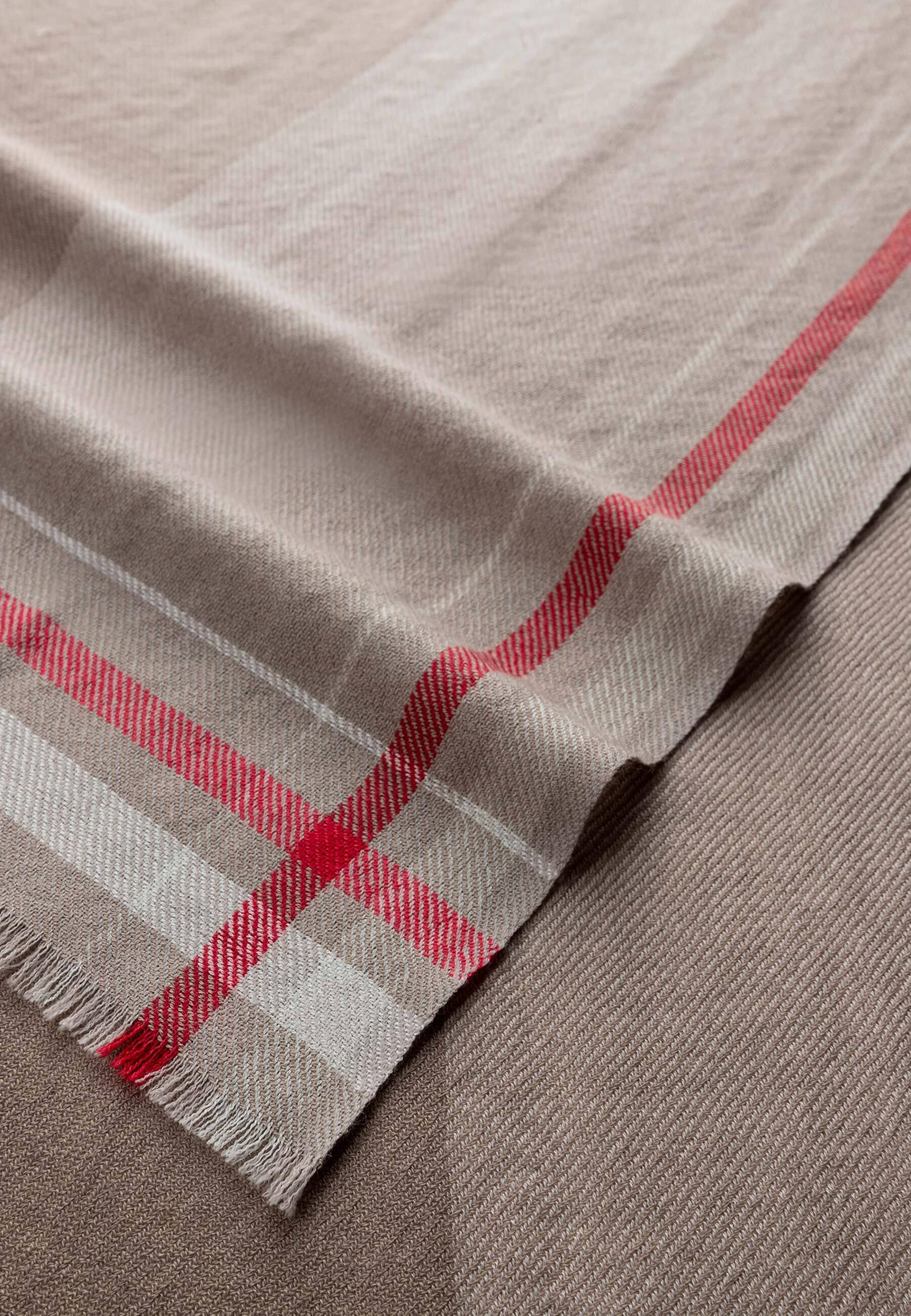 Roeckl Sjaal ' SIDE STRIPES' in Beige