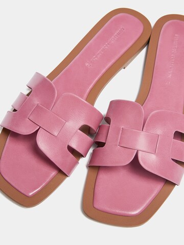 Pull&Bear Mules in Pink